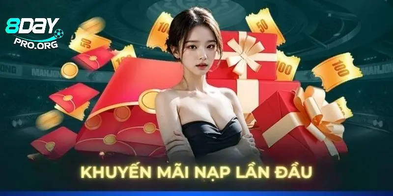 Khuyến mãi nạp đầu 8DAY